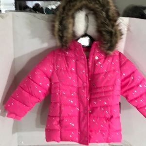 Cozy puffer-full  zip jacket size 2T new